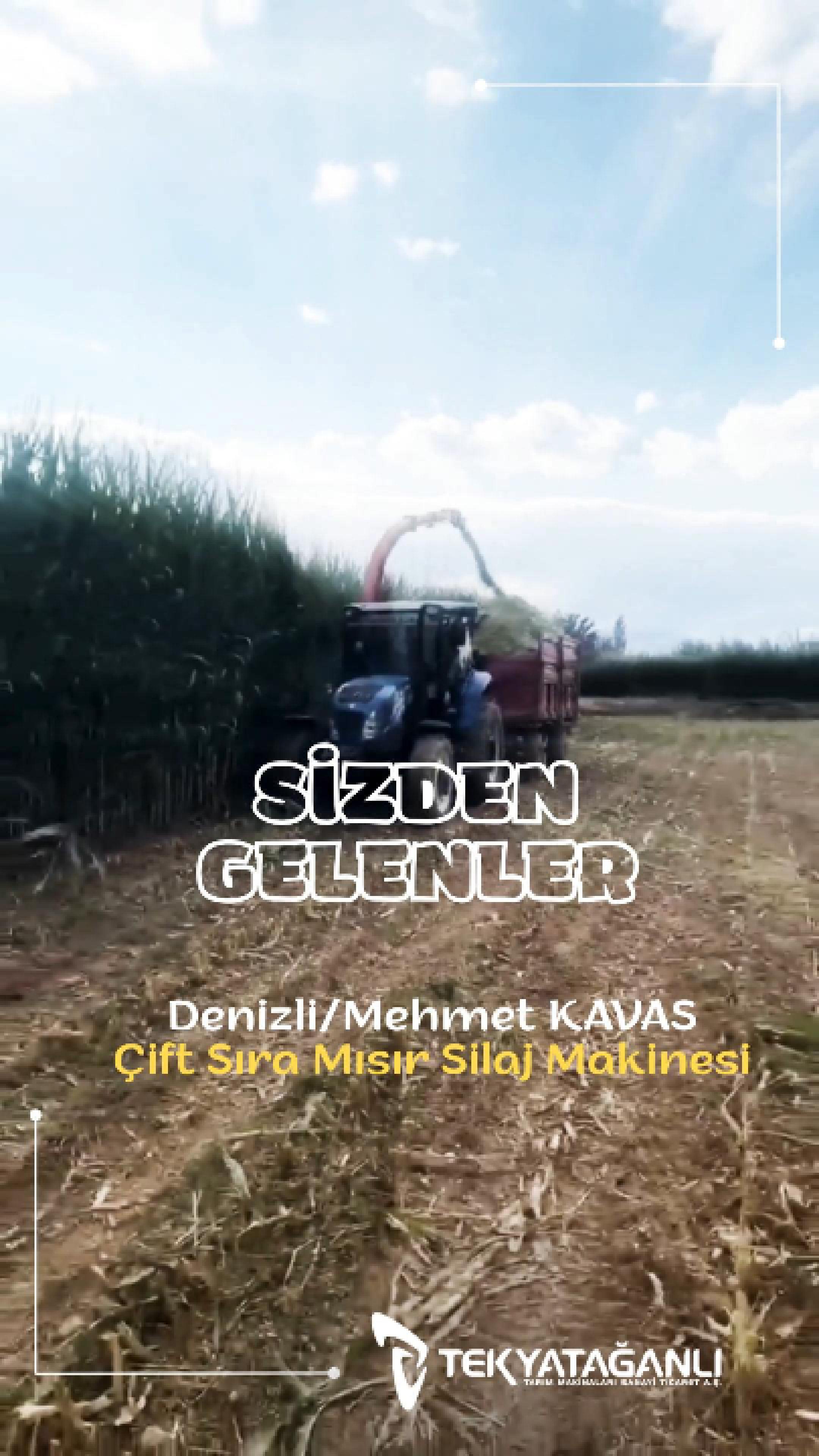 Denizli- &Ccedil;ift Sıra Silaj Makinesi
